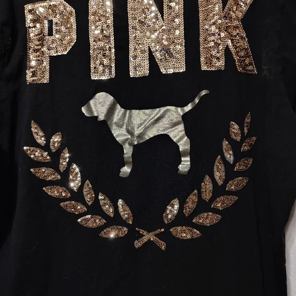 Victoria's Secret Pink Bling Campus Tee Shirt - Picture 6 of 13